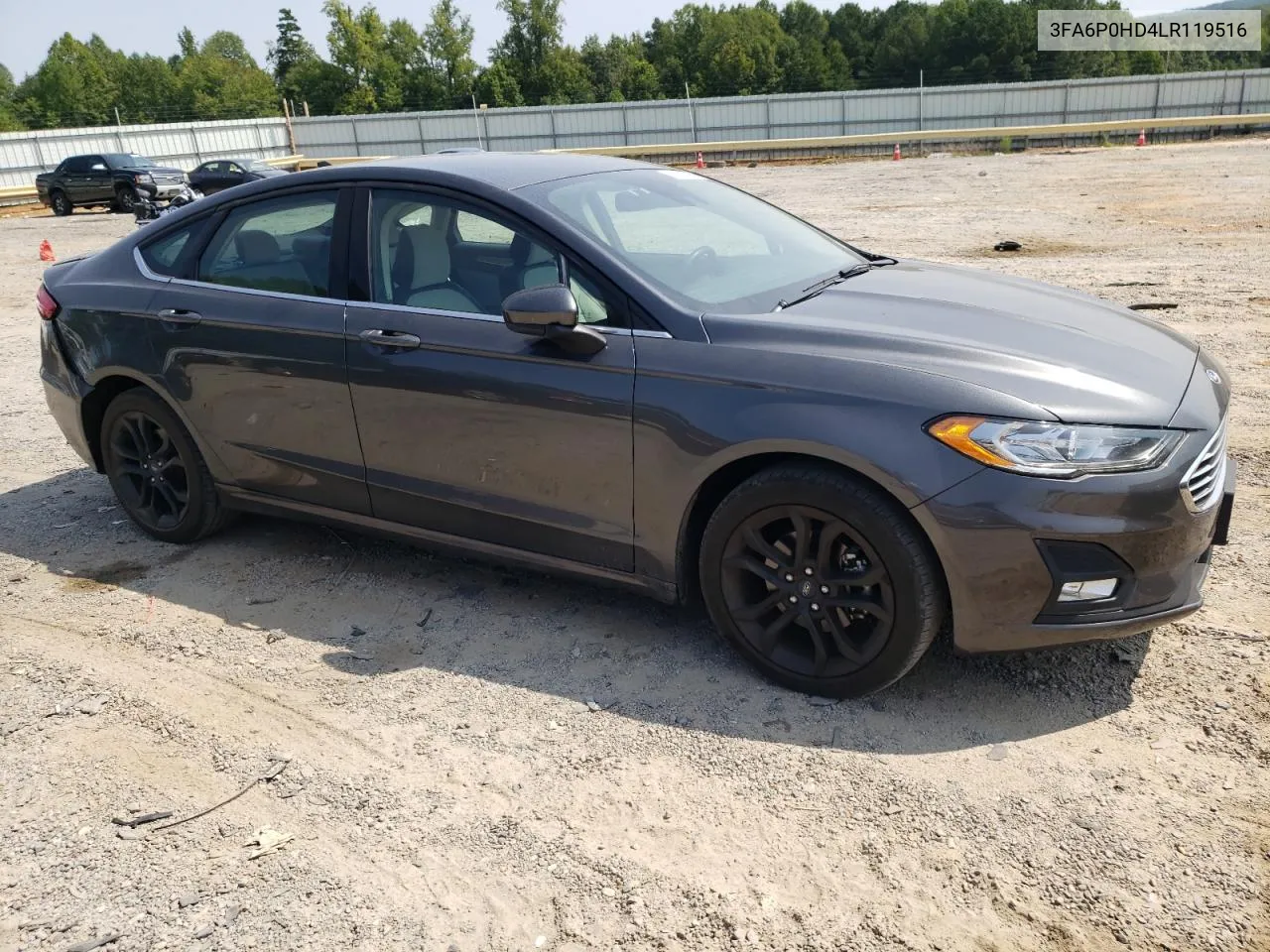 2020 Ford Fusion Se VIN: 3FA6P0HD4LR119516 Lot: 68735394