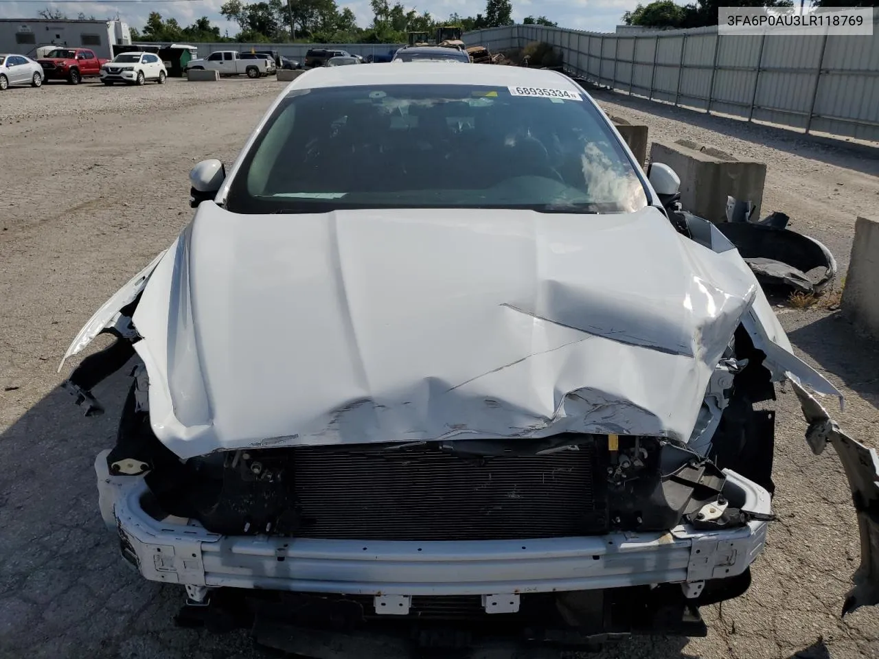 2020 Ford Fusion Police Responder VIN: 3FA6P0AU3LR118769 Lot: 68935334