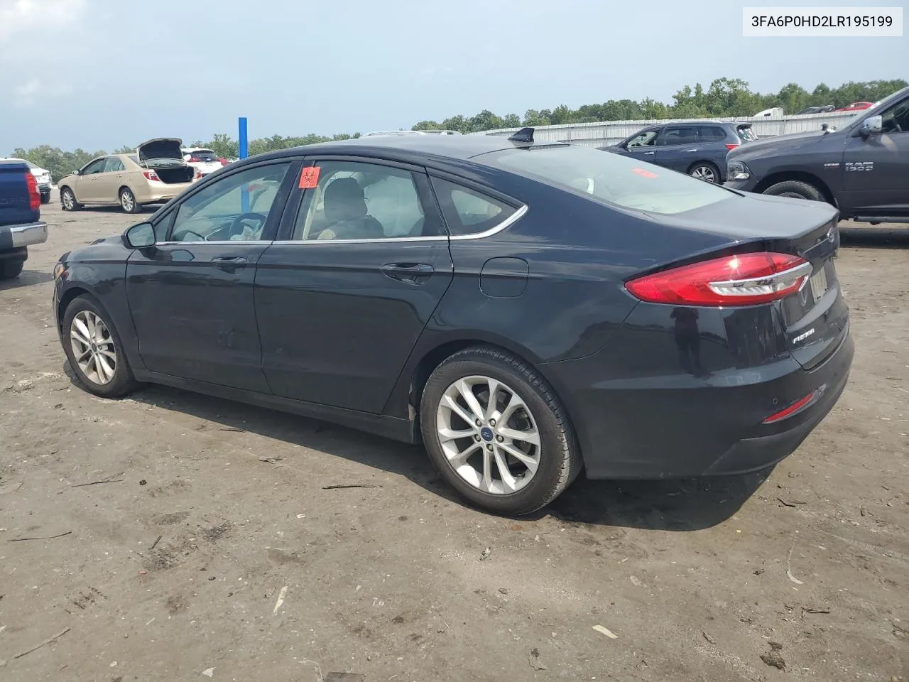 2020 Ford Fusion Se VIN: 3FA6P0HD2LR195199 Lot: 68976564