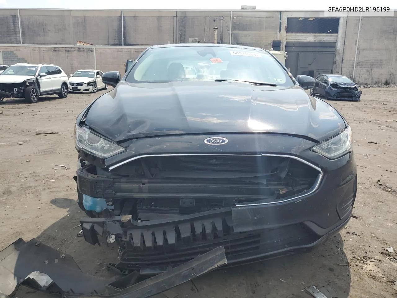 2020 Ford Fusion Se VIN: 3FA6P0HD2LR195199 Lot: 68976564