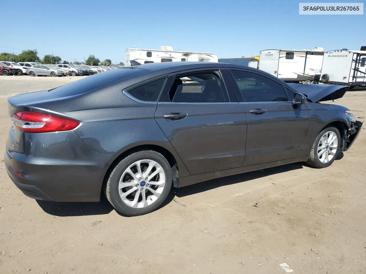 2020 Ford Fusion Se VIN: 3FA6P0LU3LR267065 Lot: 69018004