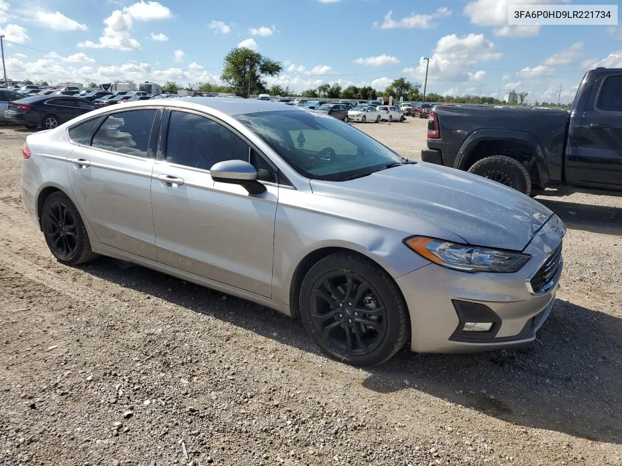 2020 Ford Fusion Se VIN: 3FA6P0HD9LR221734 Lot: 69092724