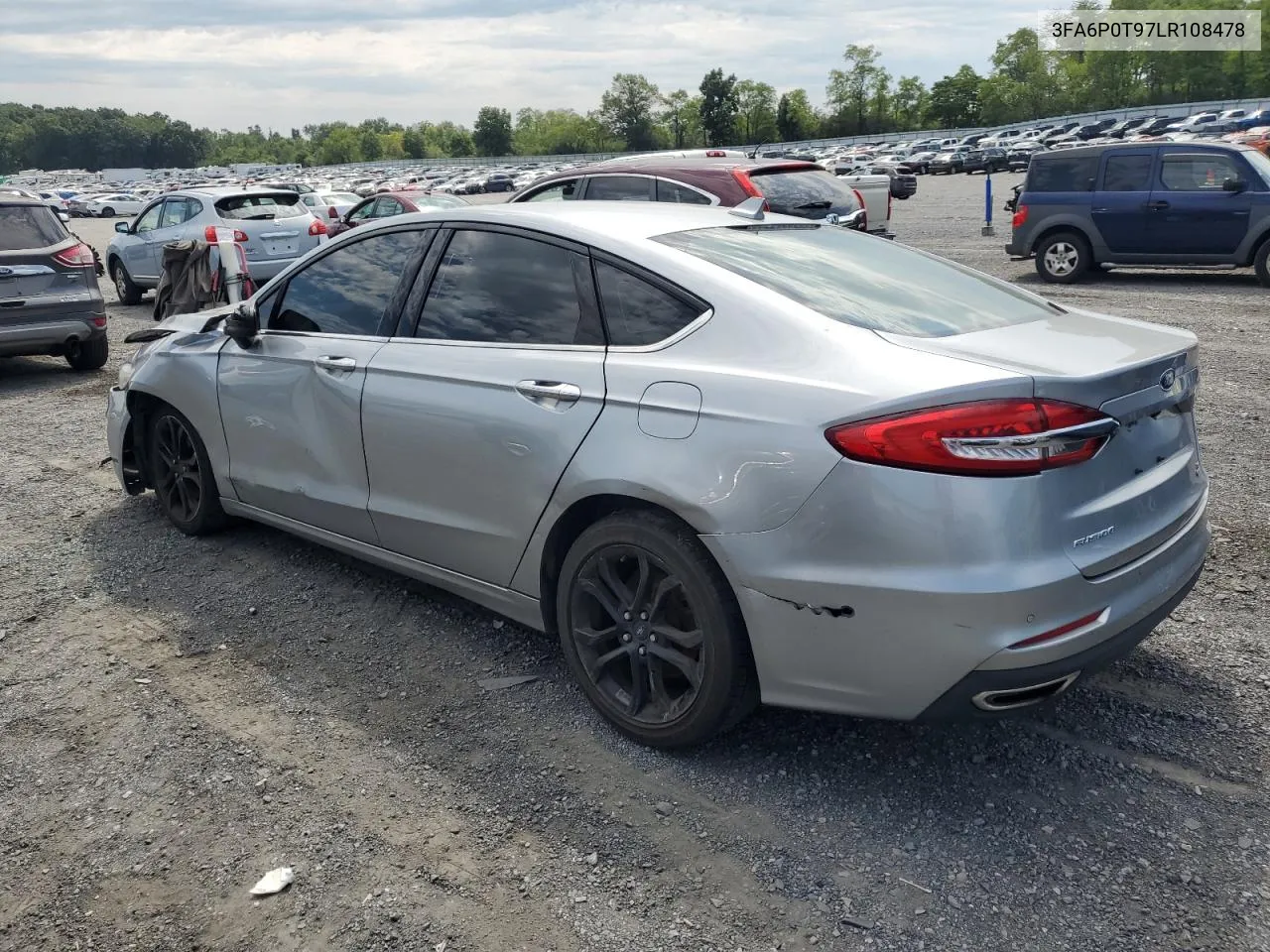 2020 Ford Fusion Se VIN: 3FA6P0T97LR108478 Lot: 69173044