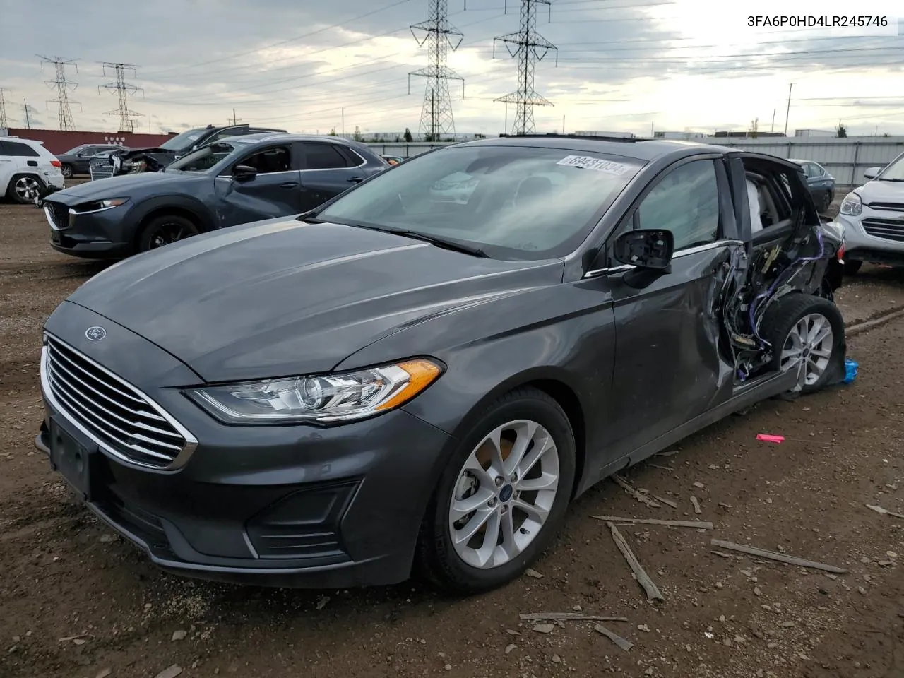 3FA6P0HD4LR245746 2020 Ford Fusion Se