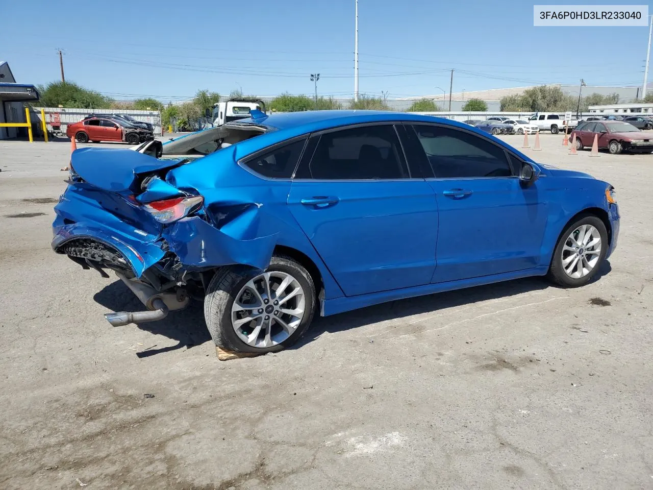 2020 Ford Fusion Se VIN: 3FA6P0HD3LR233040 Lot: 69477784