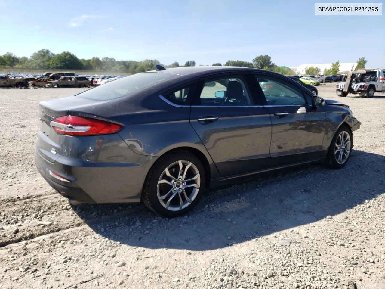 2020 Ford Fusion Sel VIN: 3FA6P0CD2LR234395 Lot: 69486594