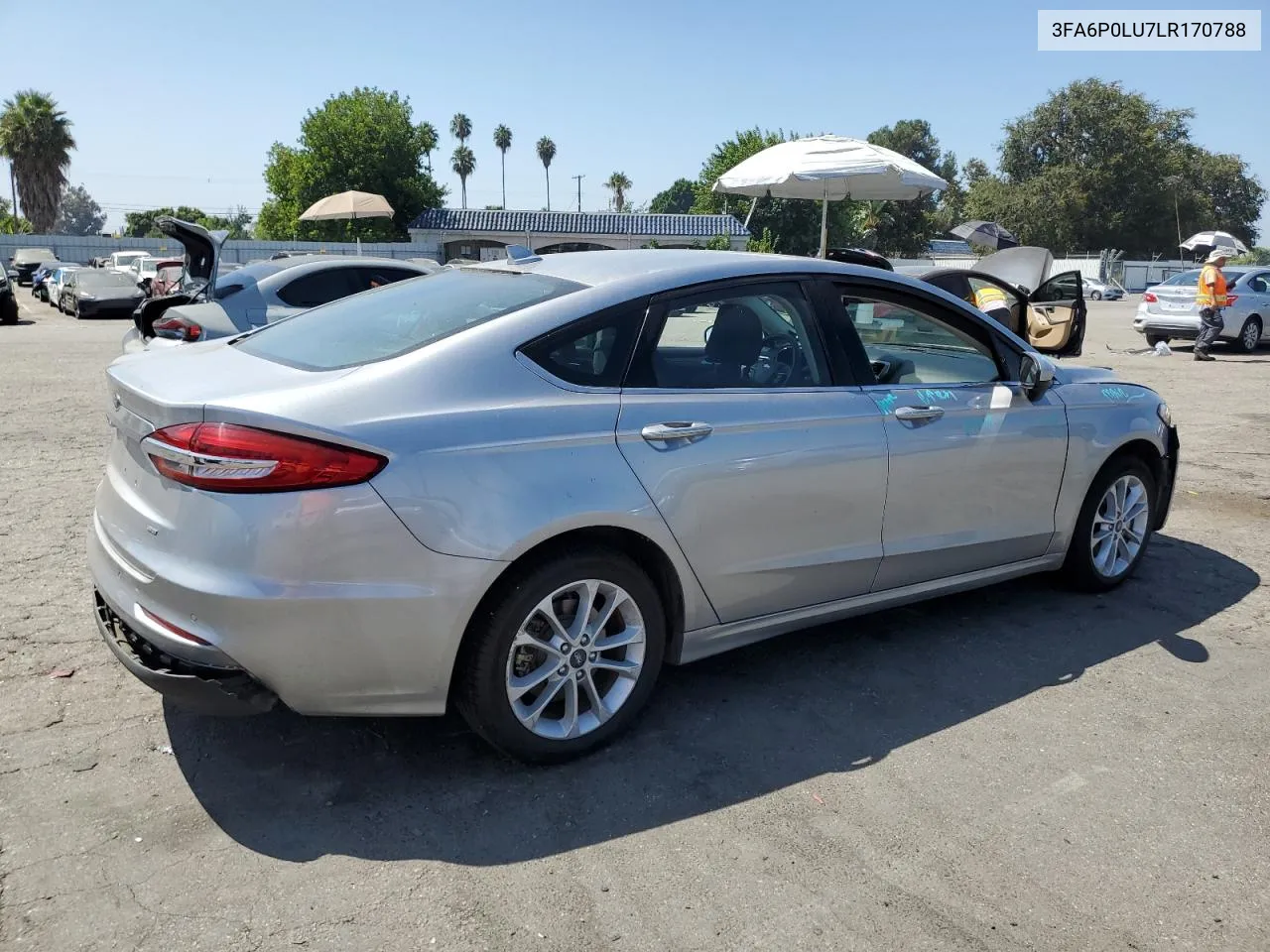 2020 Ford Fusion Se VIN: 3FA6P0LU7LR170788 Lot: 69504894