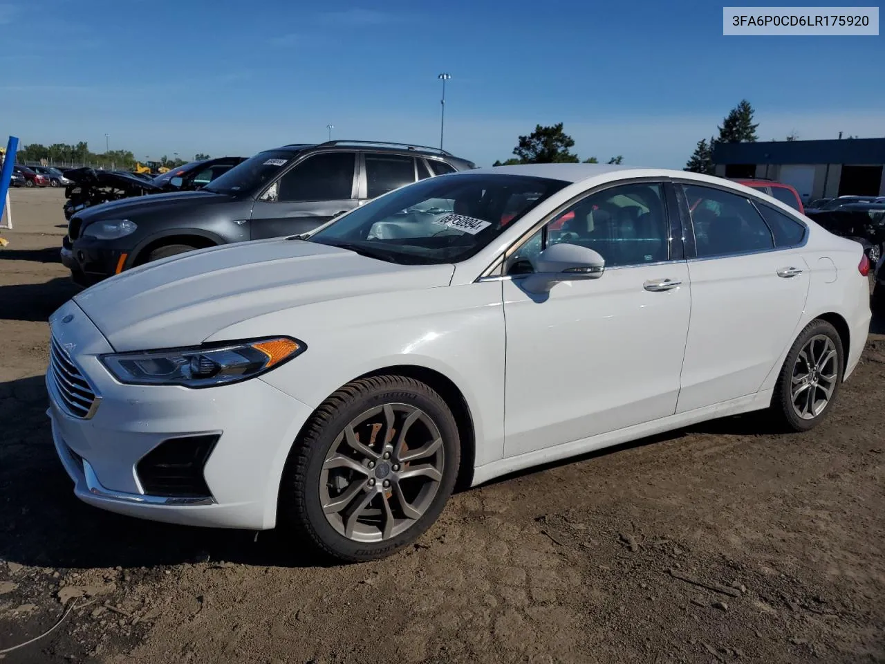 2020 Ford Fusion Sel VIN: 3FA6P0CD6LR175920 Lot: 69560994