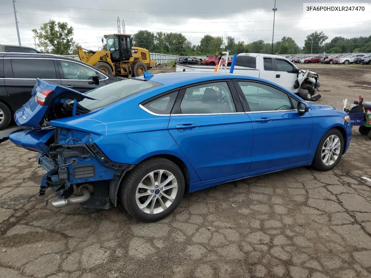 2020 Ford Fusion Se VIN: 3FA6P0HDXLR247470 Lot: 69570744