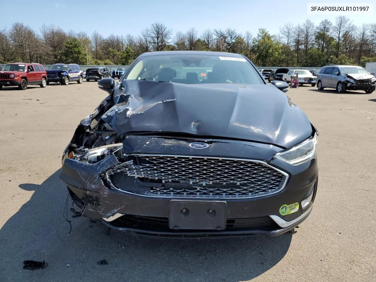 2020 Ford Fusion Titanium VIN: 3FA6P0SUXLR101997 Lot: 69575324