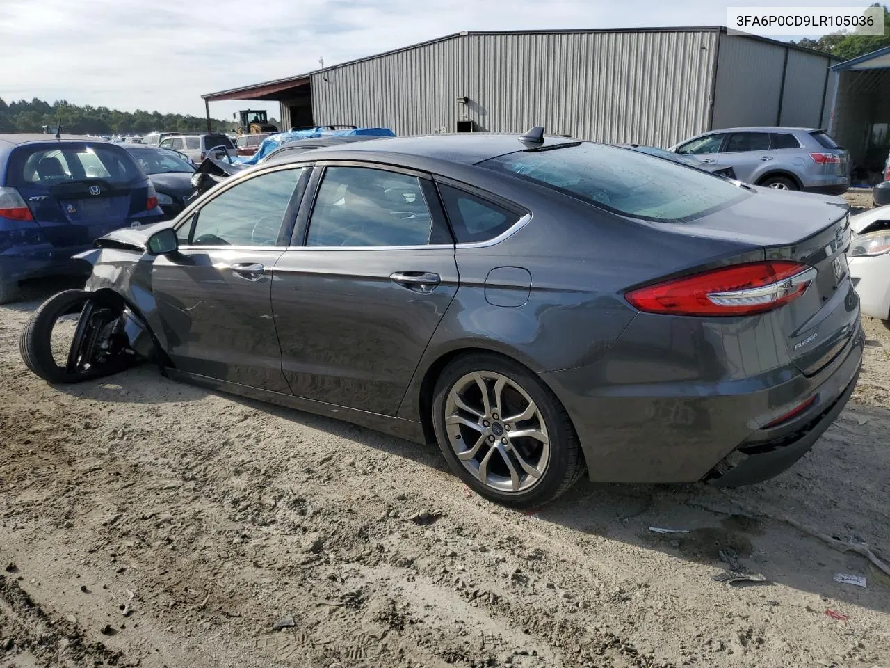 2020 Ford Fusion Sel VIN: 3FA6P0CD9LR105036 Lot: 69584604