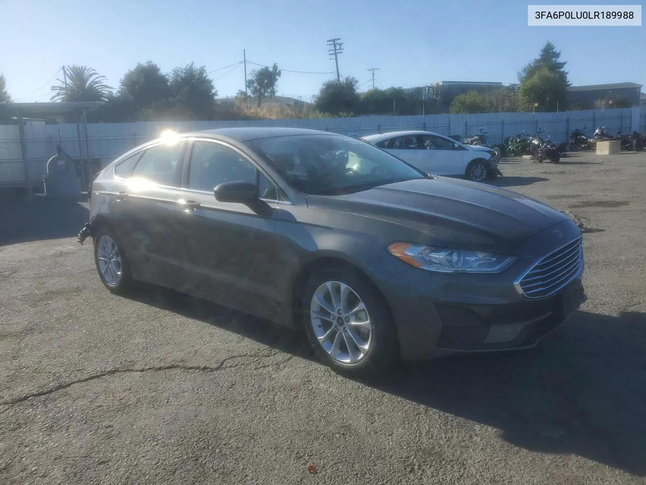 2020 Ford Fusion Se VIN: 3FA6P0LU0LR189988 Lot: 69605364