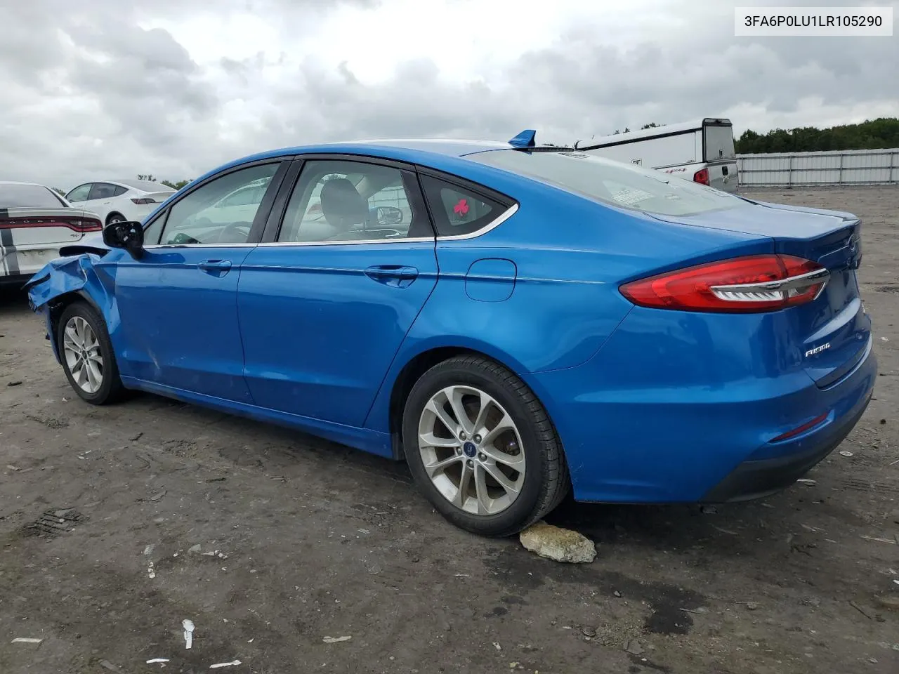 2020 Ford Fusion Se VIN: 3FA6P0LU1LR105290 Lot: 69622304