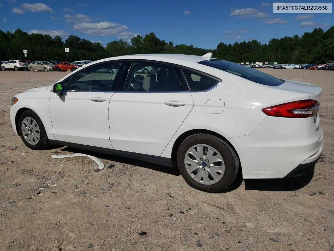 2020 Ford Fusion S VIN: 3FA6P0G74LR233558 Lot: 69643974