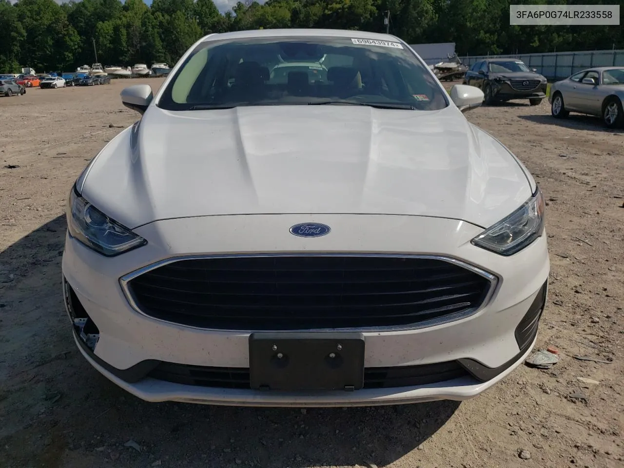 2020 Ford Fusion S VIN: 3FA6P0G74LR233558 Lot: 69643974