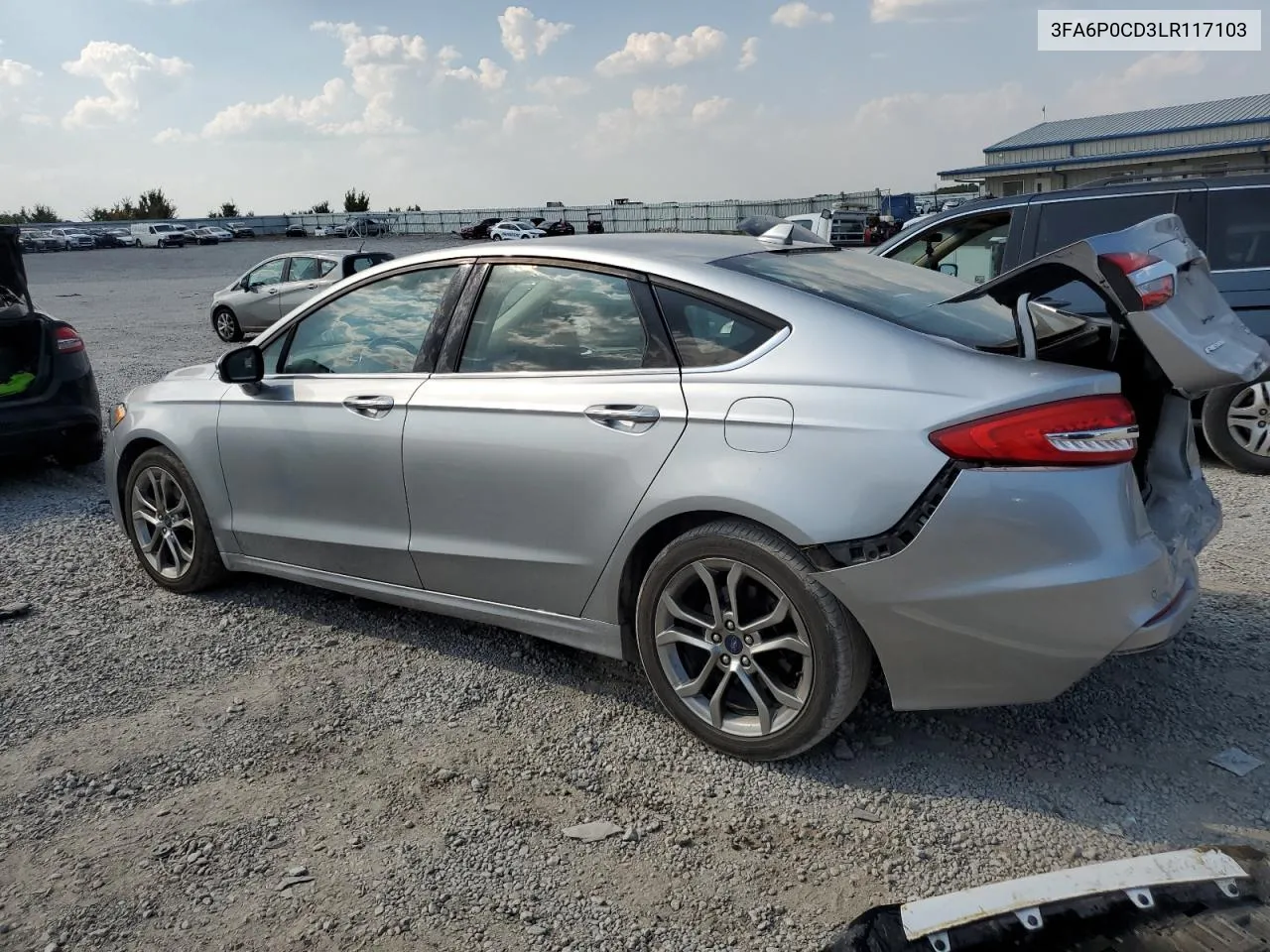 2020 Ford Fusion Sel VIN: 3FA6P0CD3LR117103 Lot: 69705774