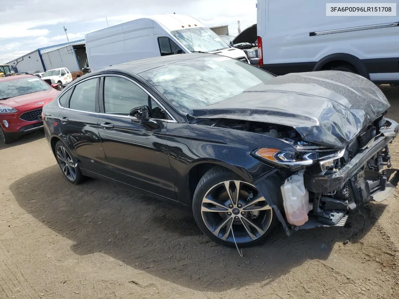 2020 Ford Fusion Titanium VIN: 3FA6P0D96LR151708 Lot: 69726124