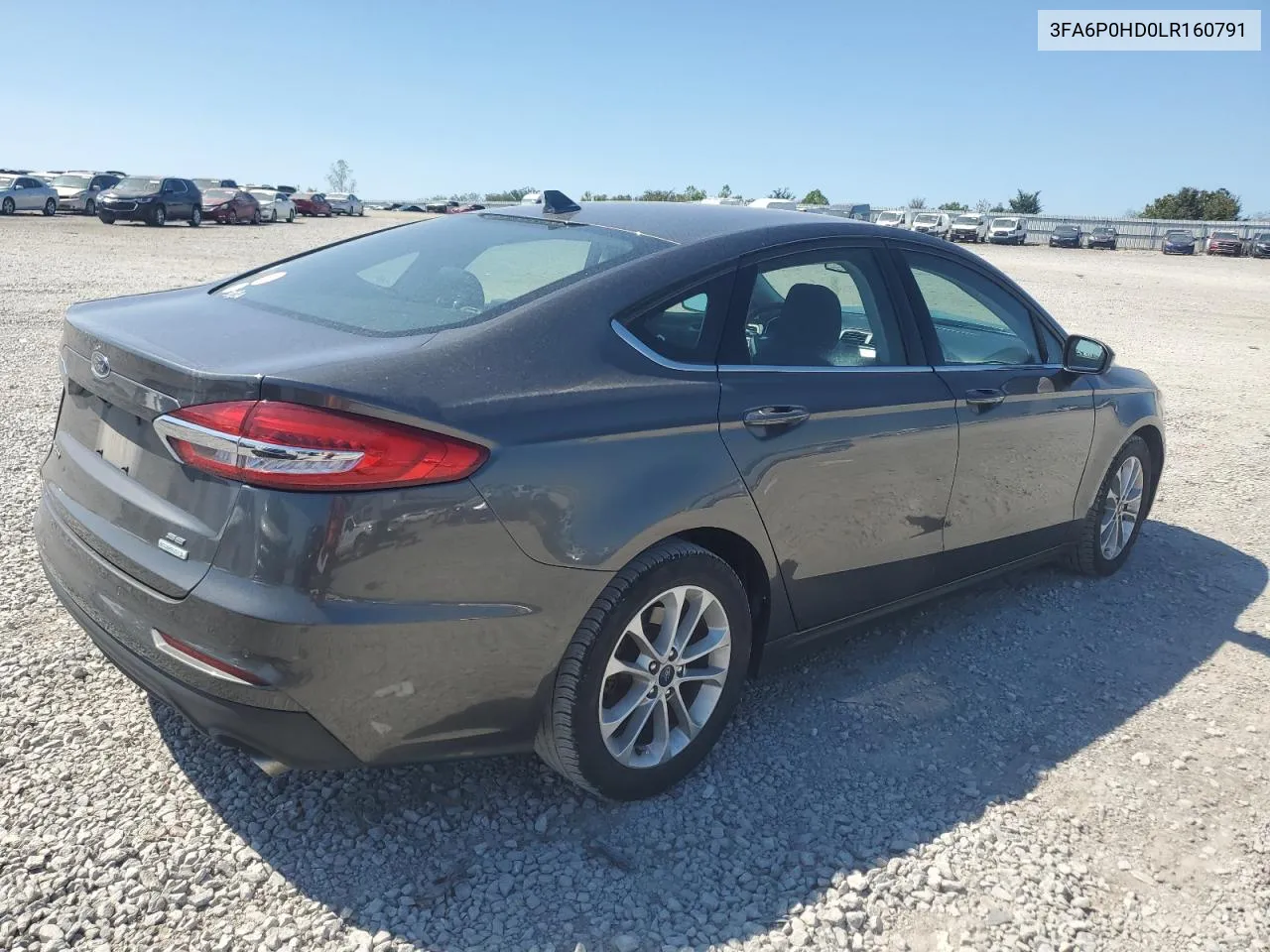 2020 Ford Fusion Se VIN: 3FA6P0HD0LR160791 Lot: 69821144