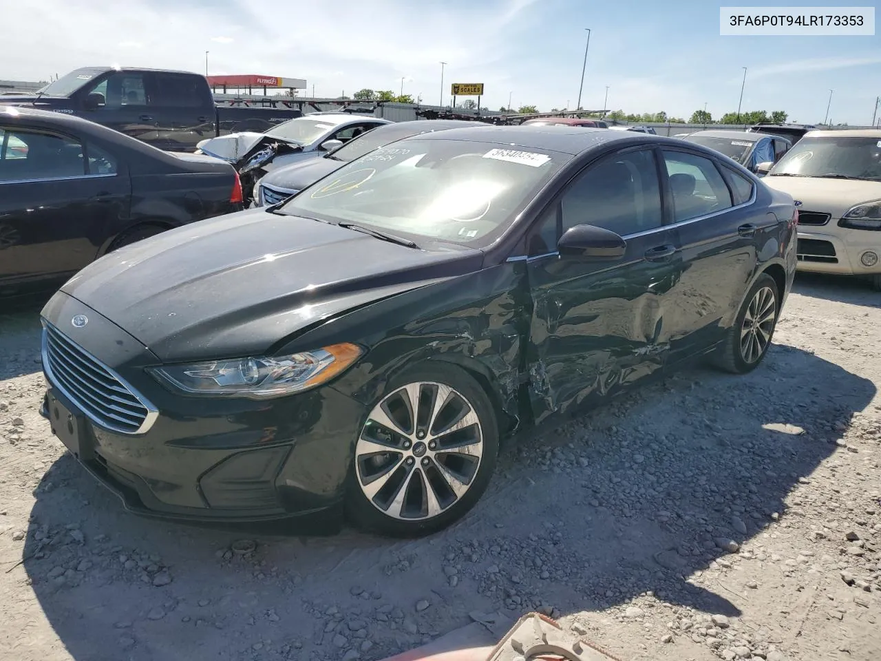 2020 Ford Fusion Se VIN: 3FA6P0T94LR173353 Lot: 69882554