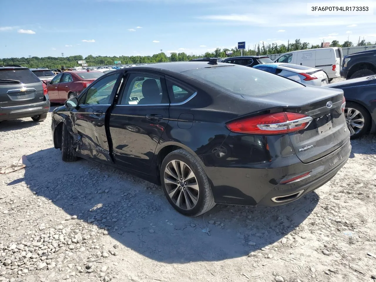 2020 Ford Fusion Se VIN: 3FA6P0T94LR173353 Lot: 69882554