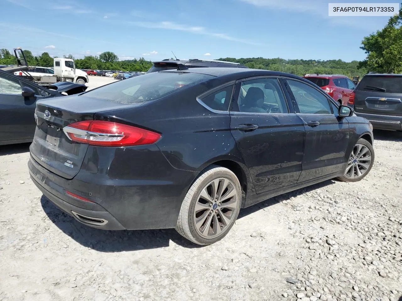 2020 Ford Fusion Se VIN: 3FA6P0T94LR173353 Lot: 69882554