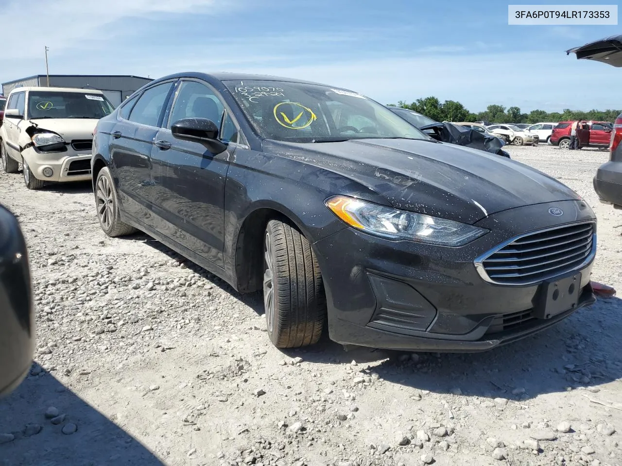 2020 Ford Fusion Se VIN: 3FA6P0T94LR173353 Lot: 69882554