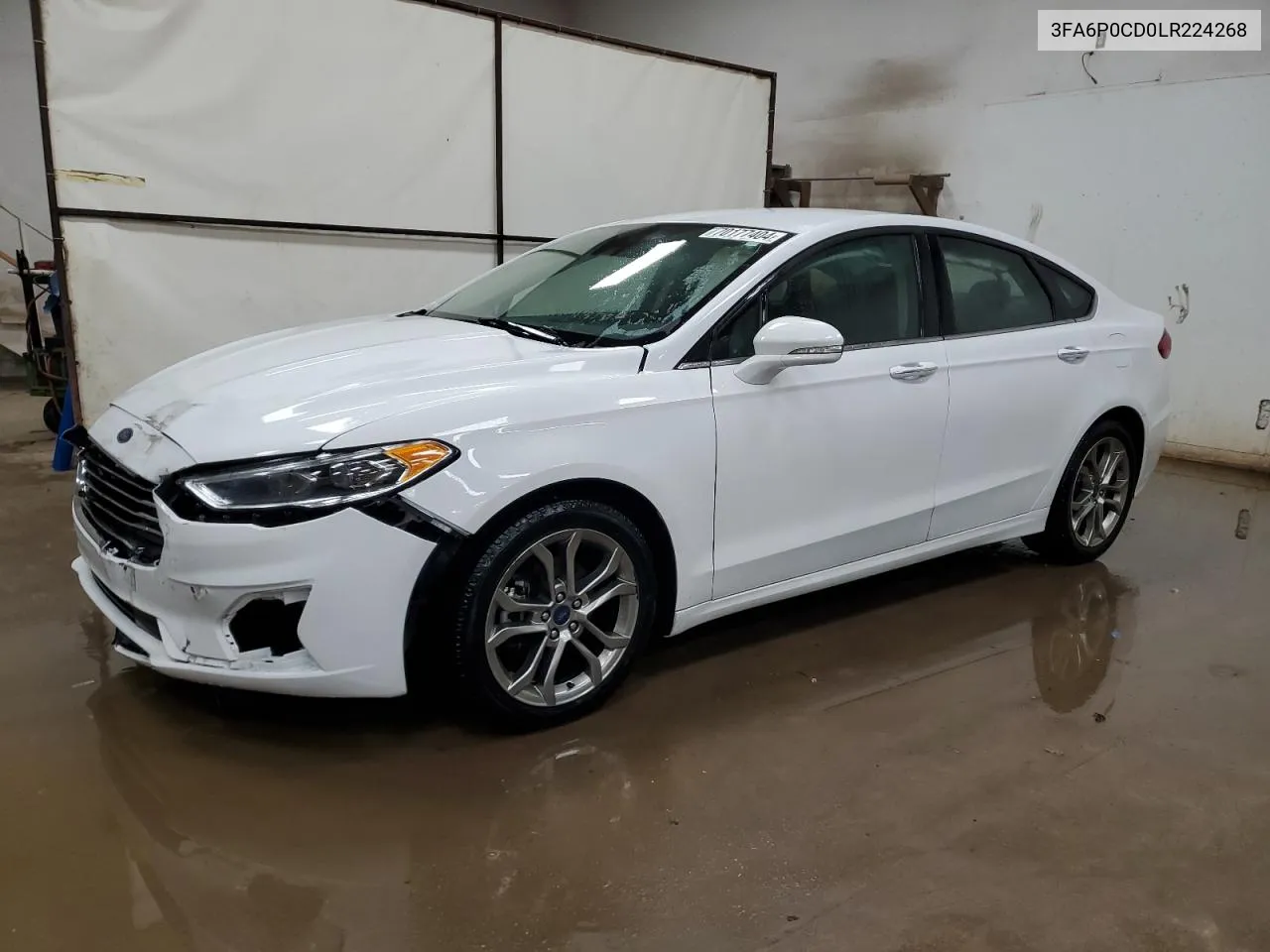 2020 Ford Fusion Sel VIN: 3FA6P0CD0LR224268 Lot: 70177404