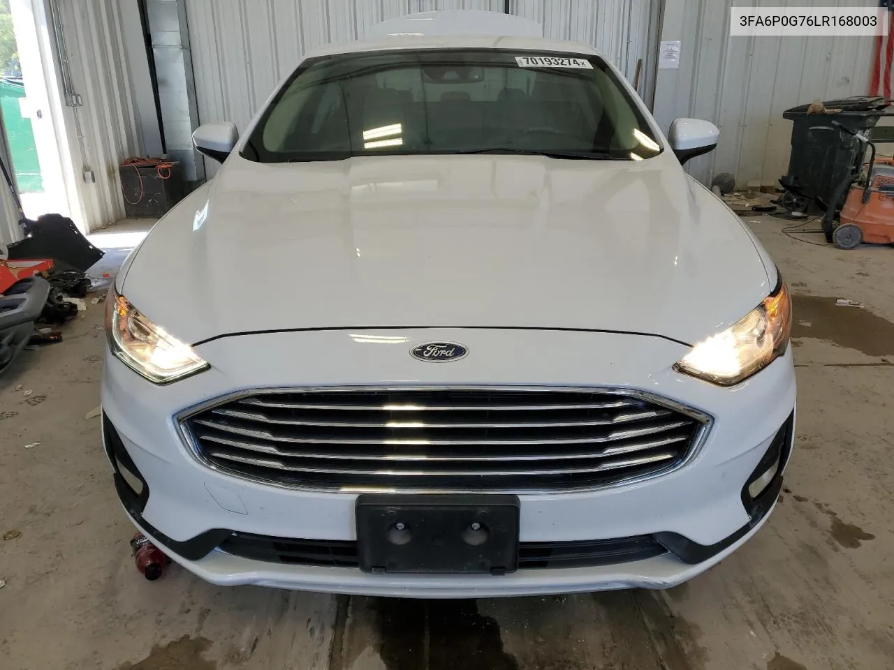 2020 Ford Fusion S VIN: 3FA6P0G76LR168003 Lot: 70193274