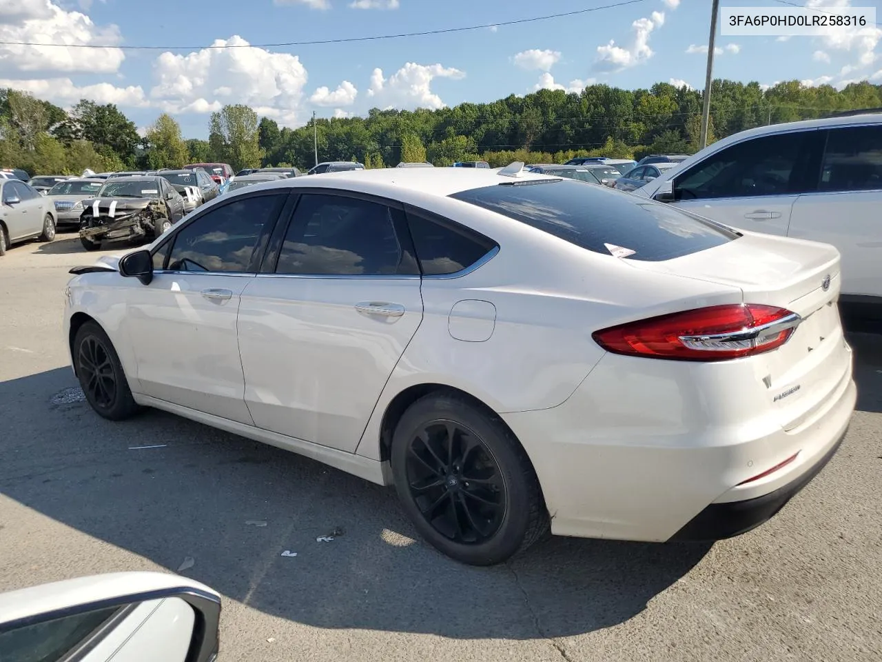 2020 Ford Fusion Se VIN: 3FA6P0HD0LR258316 Lot: 70295494