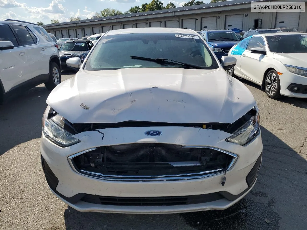 2020 Ford Fusion Se VIN: 3FA6P0HD0LR258316 Lot: 70295494