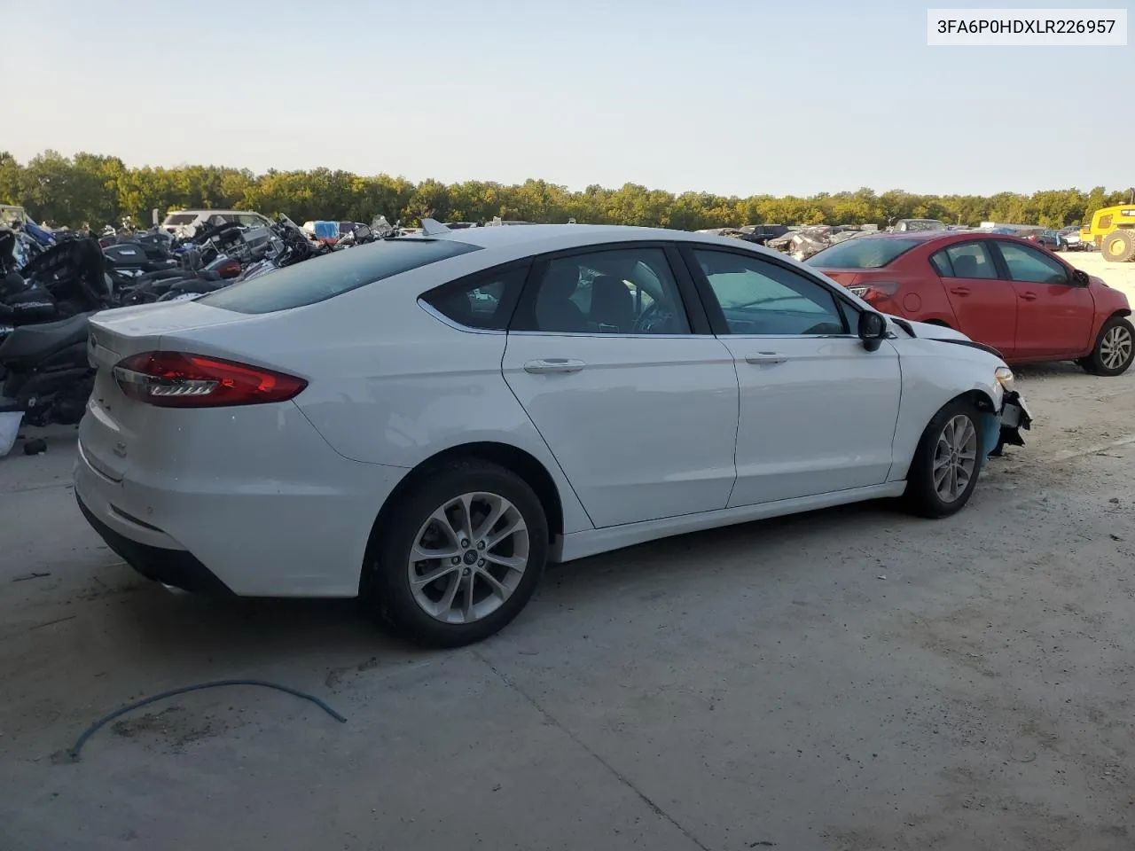 2020 Ford Fusion Se VIN: 3FA6P0HDXLR226957 Lot: 70494154