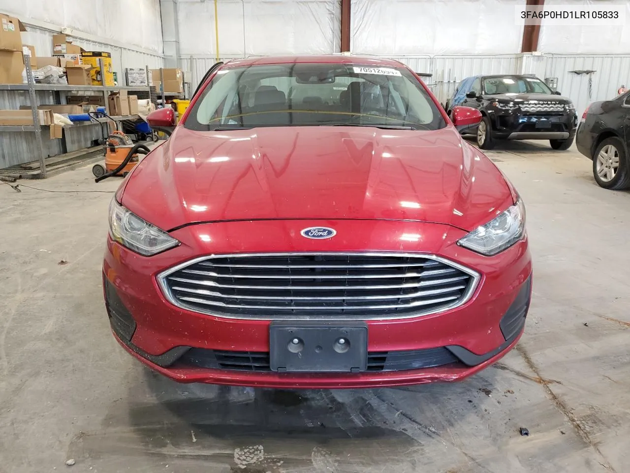 2020 Ford Fusion Se VIN: 3FA6P0HD1LR105833 Lot: 70512694