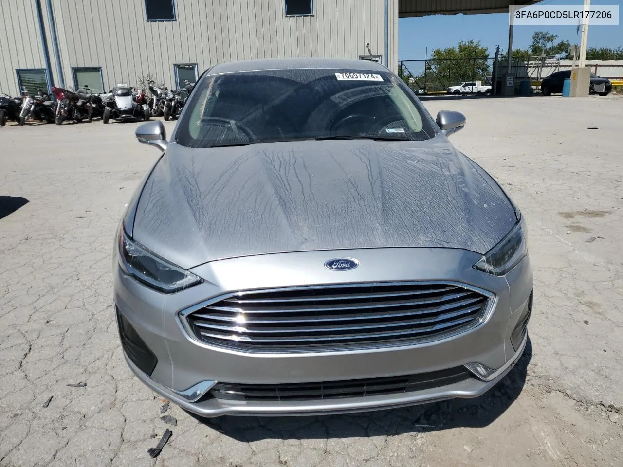 2020 Ford Fusion Sel VIN: 3FA6P0CD5LR177206 Lot: 70697124