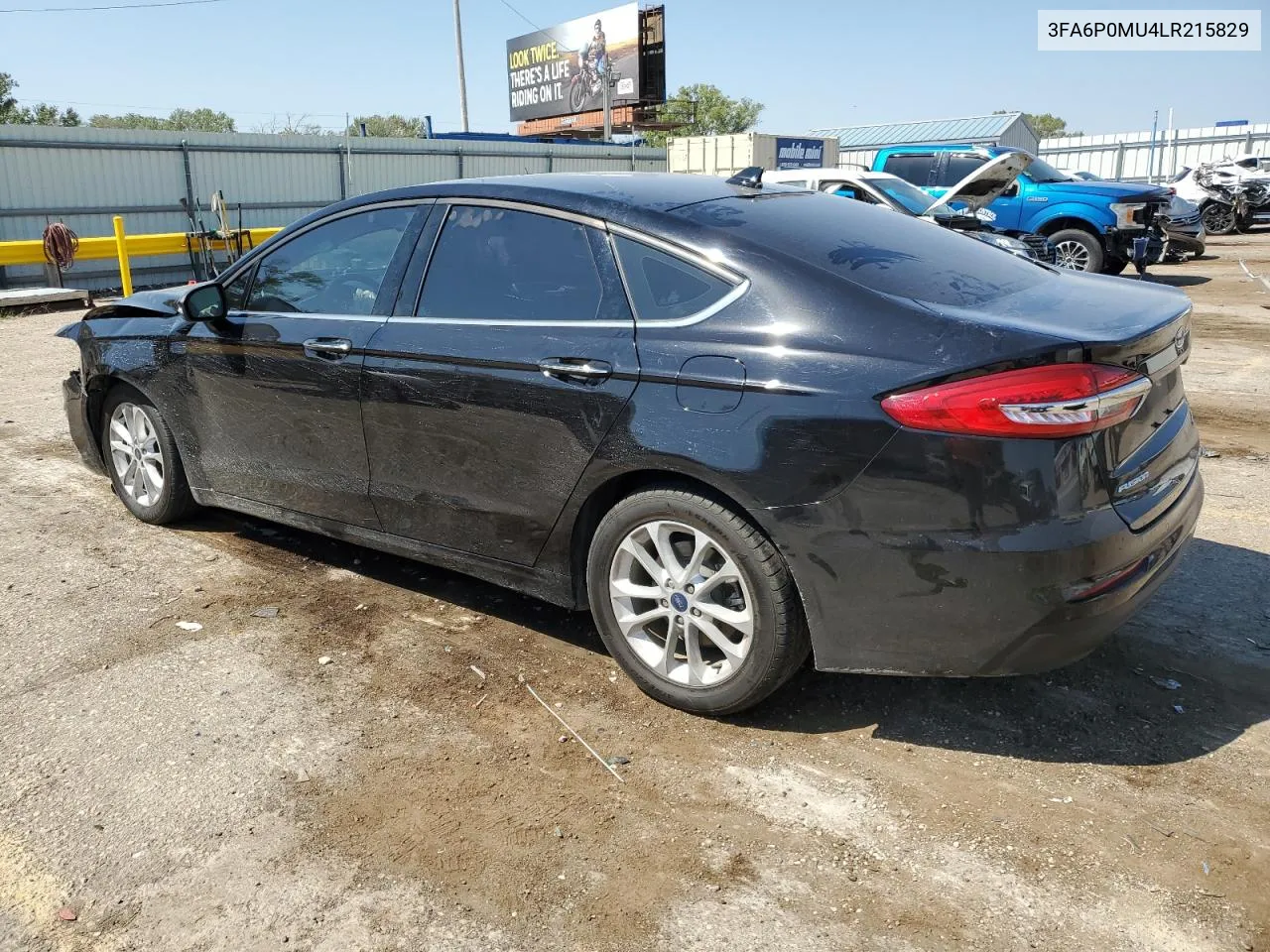 2020 Ford Fusion Sel VIN: 3FA6P0MU4LR215829 Lot: 70914934