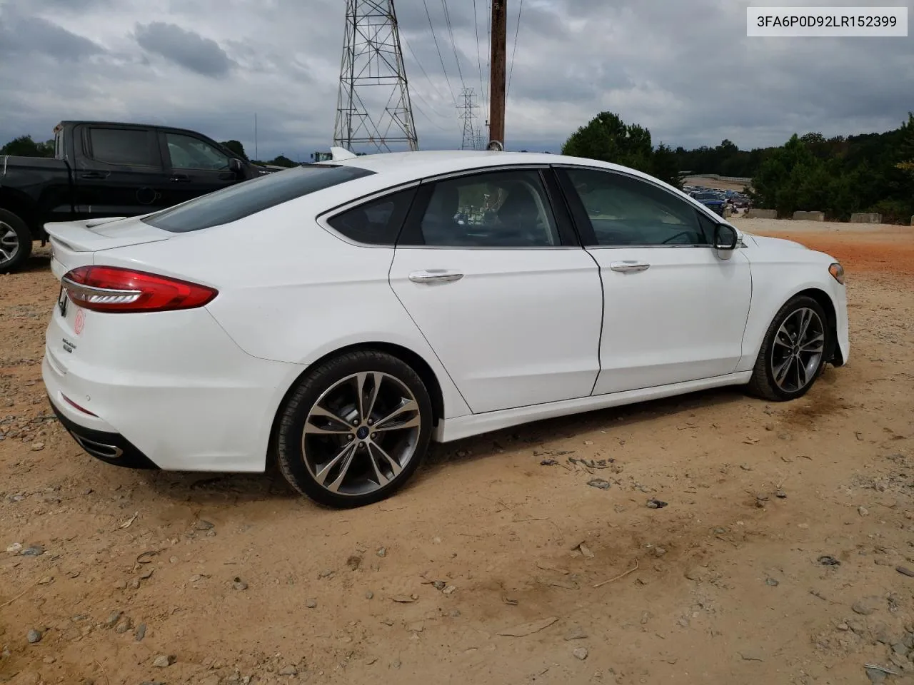 2020 Ford Fusion Titanium VIN: 3FA6P0D92LR152399 Lot: 71574164