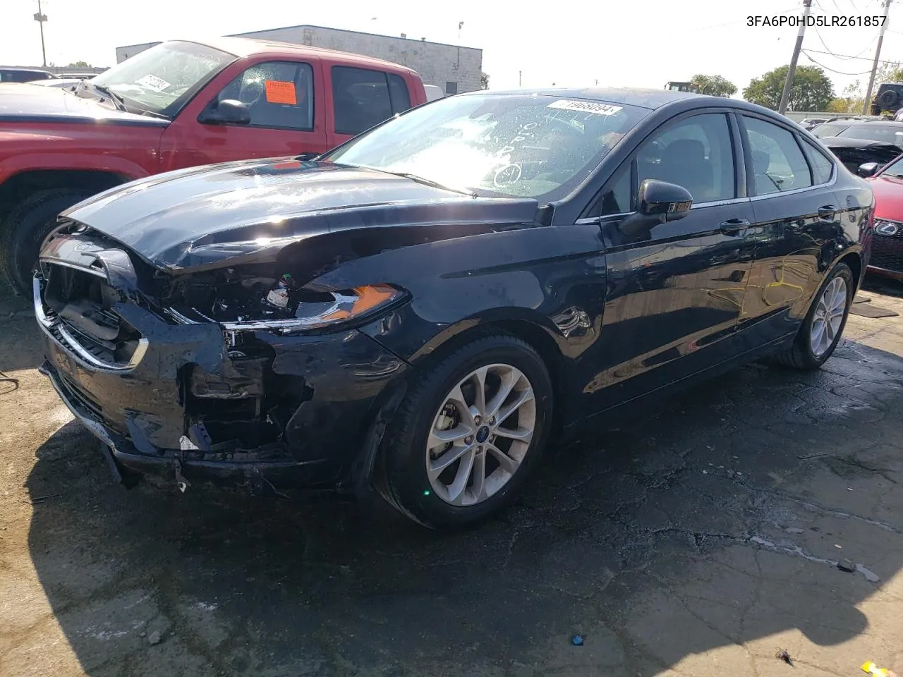 2020 Ford Fusion Se VIN: 3FA6P0HD5LR261857 Lot: 71968094