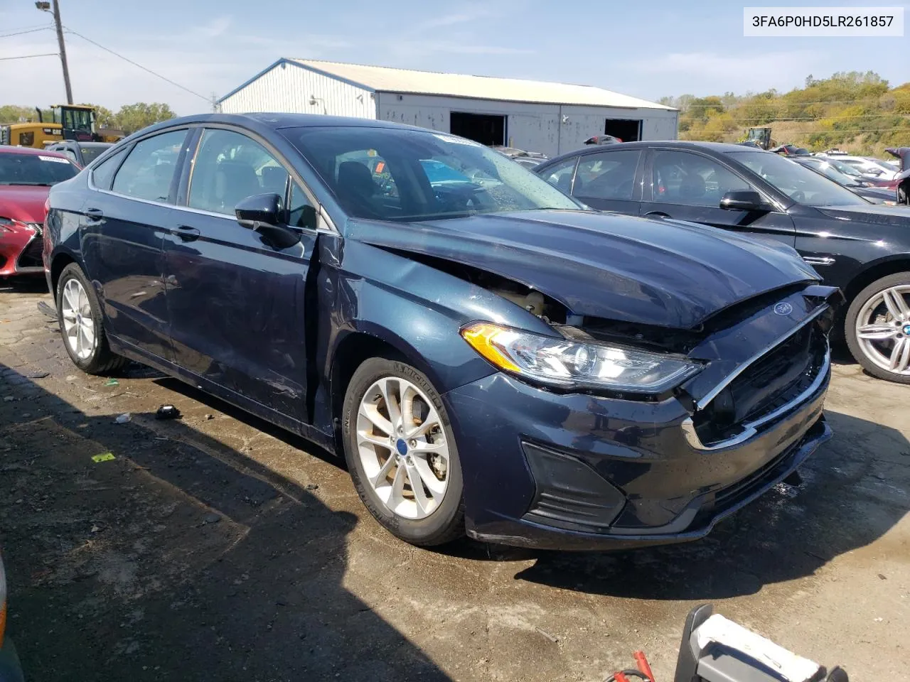 2020 Ford Fusion Se VIN: 3FA6P0HD5LR261857 Lot: 71968094