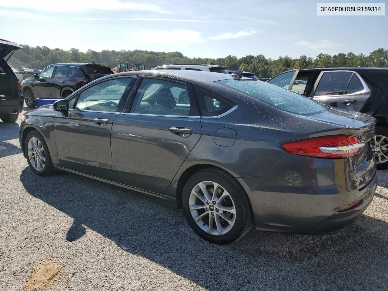 2020 Ford Fusion Se VIN: 3FA6P0HD5LR159314 Lot: 72010834