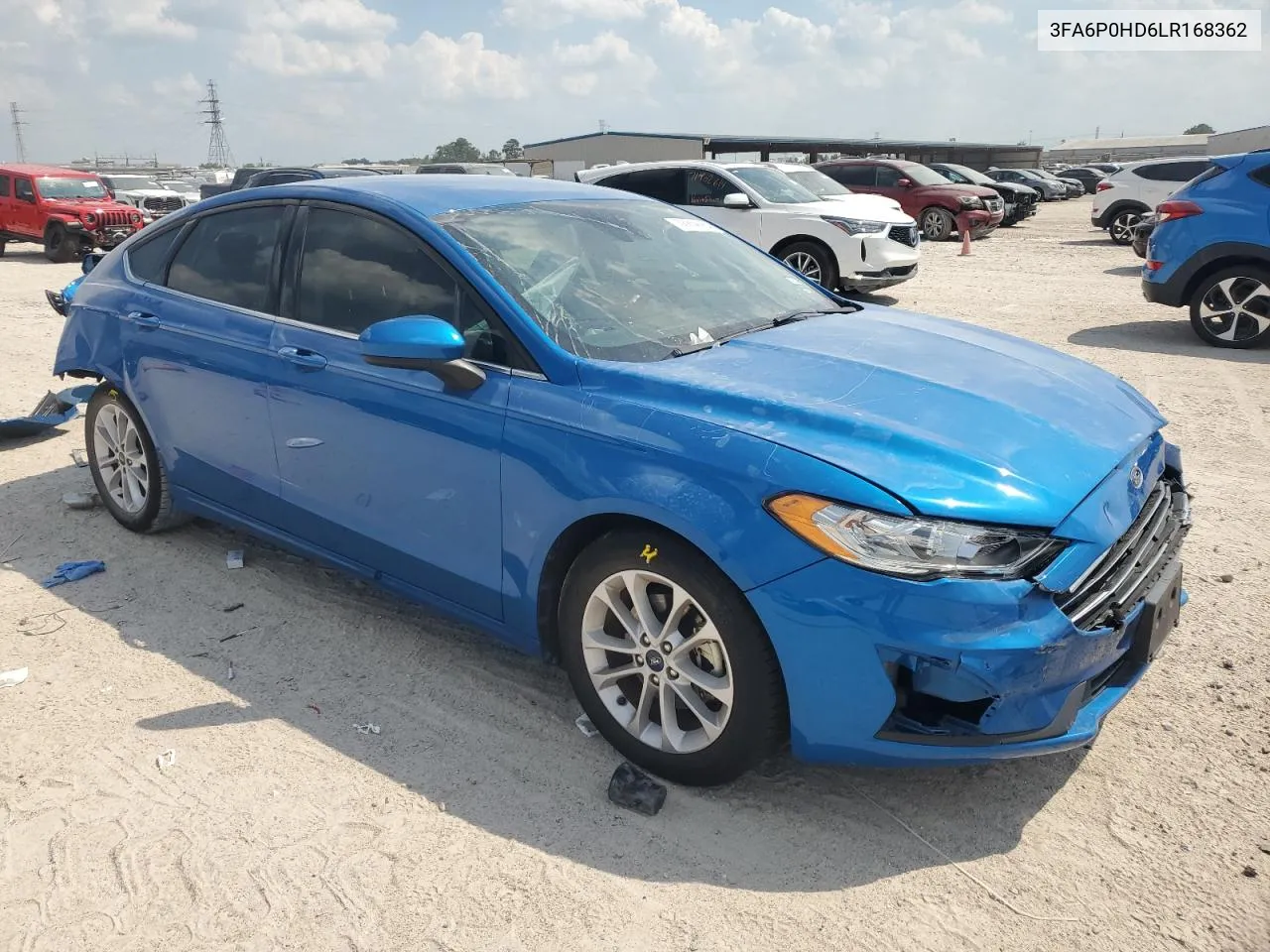 2020 Ford Fusion Se VIN: 3FA6P0HD6LR168362 Lot: 72209064