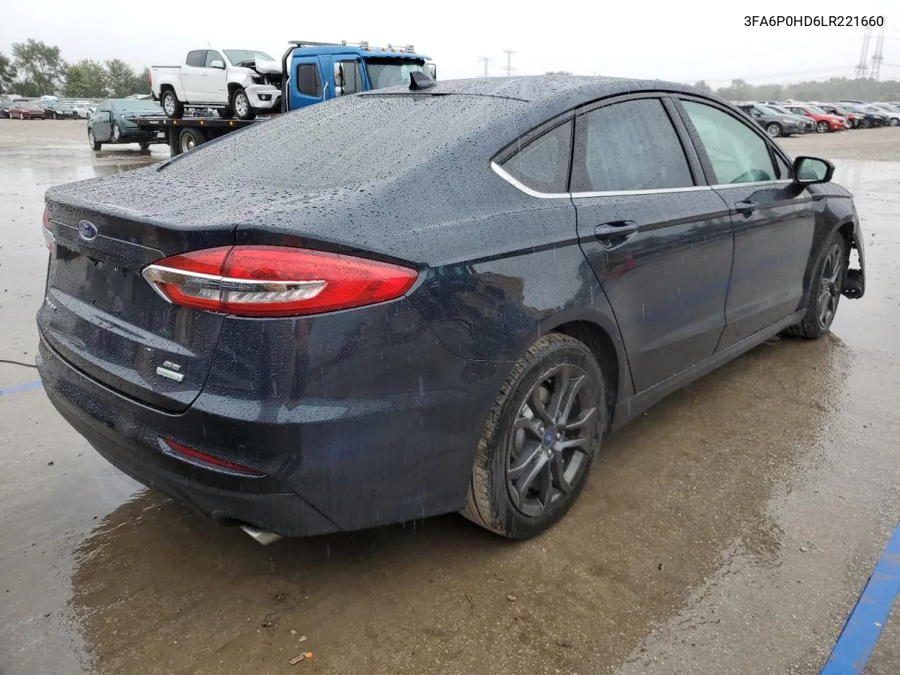 2020 Ford Fusion Se VIN: 3FA6P0HD6LR221660 Lot: 72462074