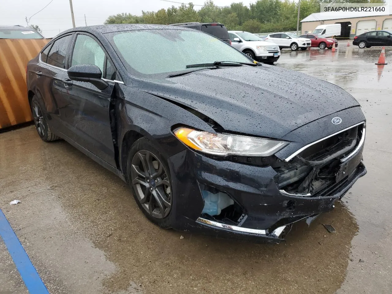 2020 Ford Fusion Se VIN: 3FA6P0HD6LR221660 Lot: 72462074