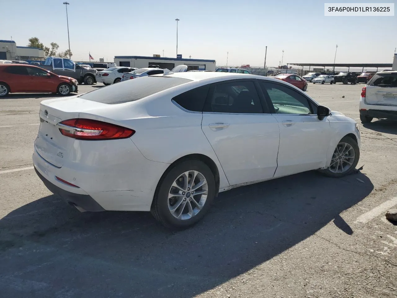 3FA6P0HD1LR136225 2020 Ford Fusion Se