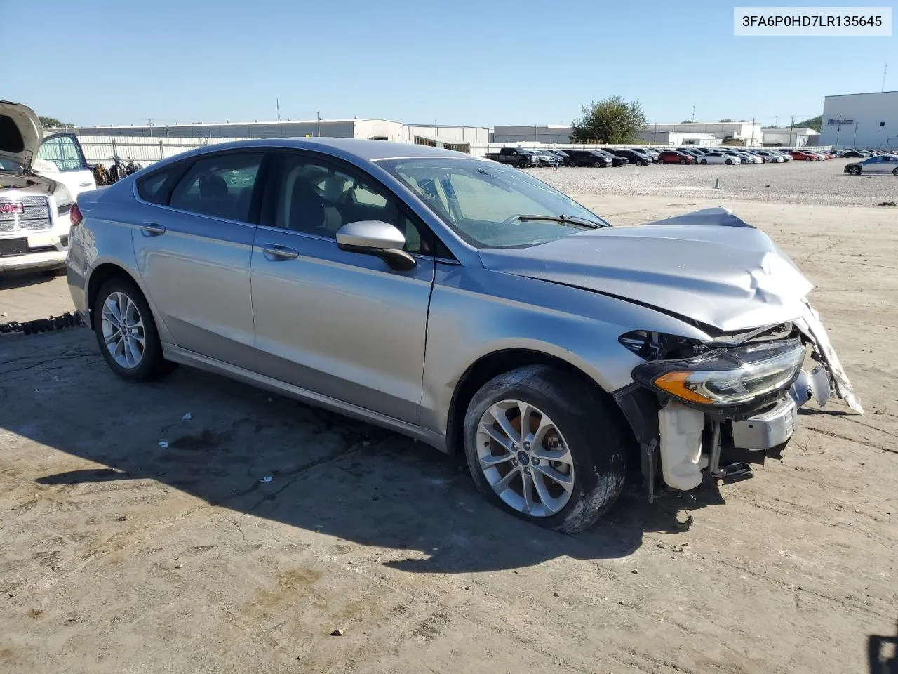 2020 Ford Fusion Se VIN: 3FA6P0HD7LR135645 Lot: 73889554