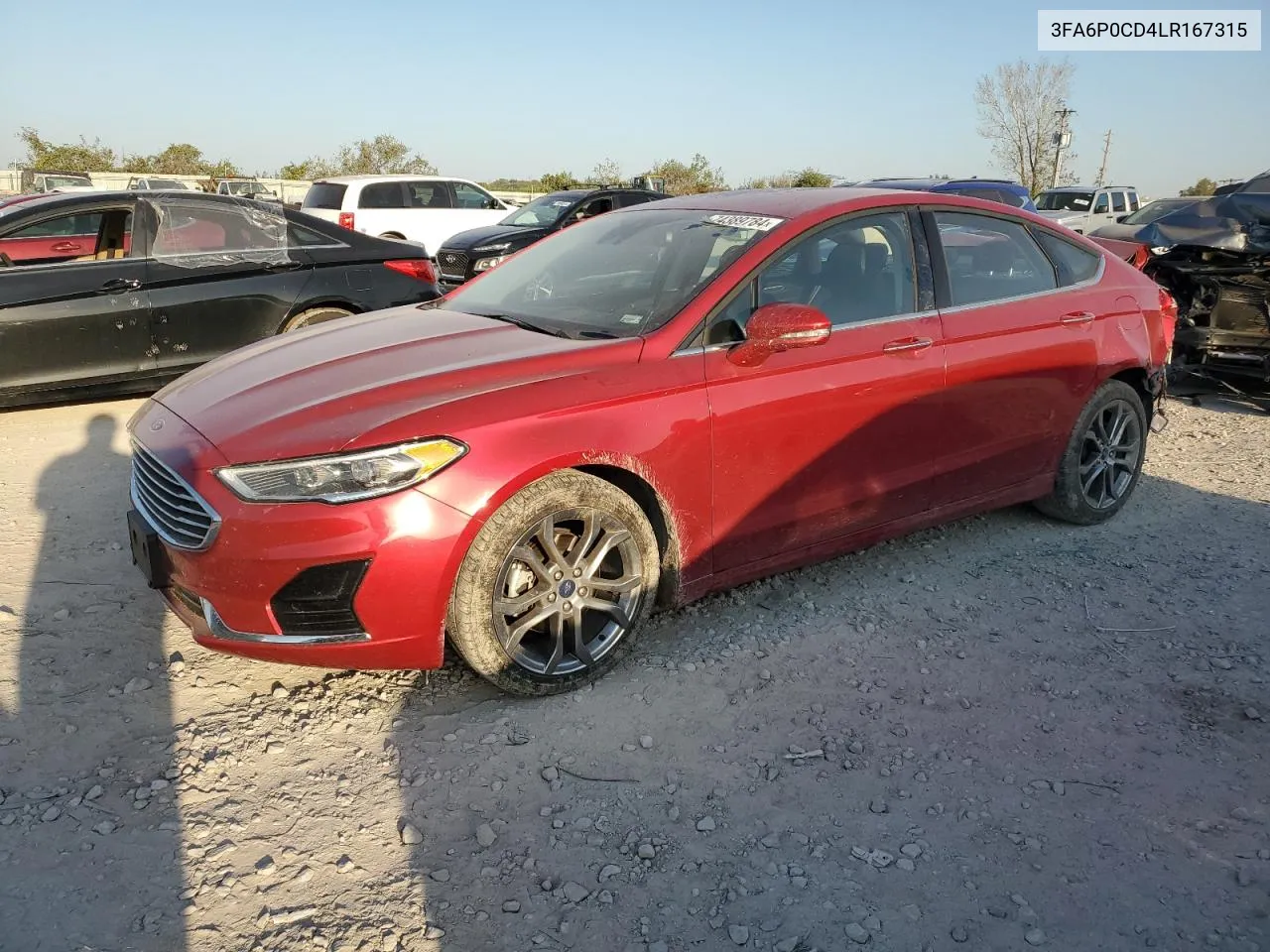 3FA6P0CD4LR167315 2020 Ford Fusion Sel