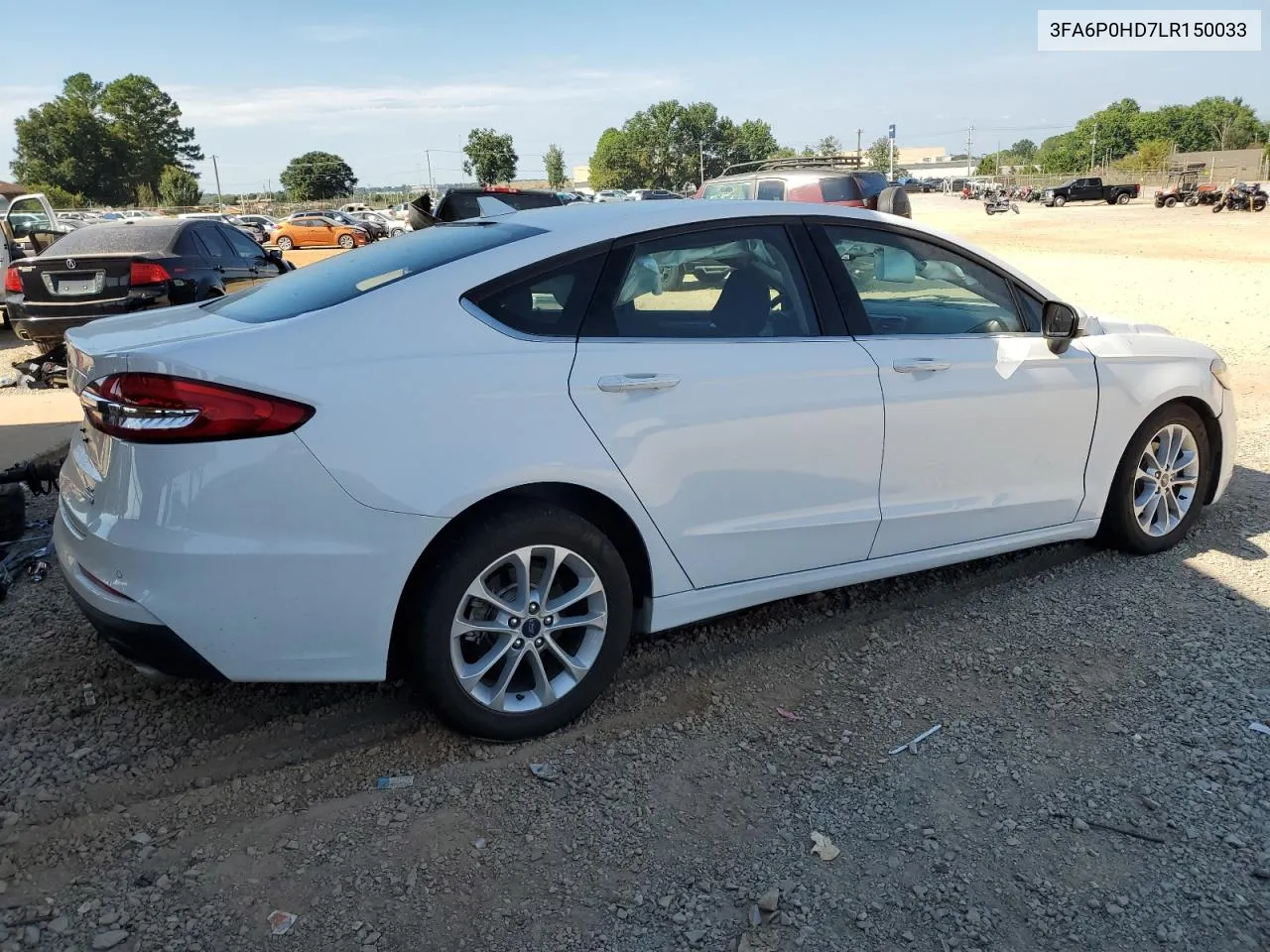 2020 Ford Fusion Se VIN: 3FA6P0HD7LR150033 Lot: 74563564