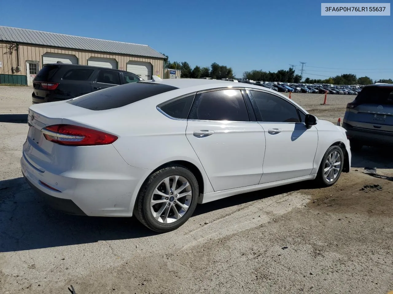 2020 Ford Fusion Se VIN: 3FA6P0H76LR155637 Lot: 74584744