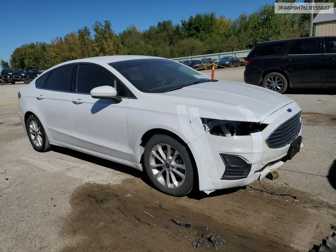 2020 Ford Fusion Se VIN: 3FA6P0H76LR155637 Lot: 74584744