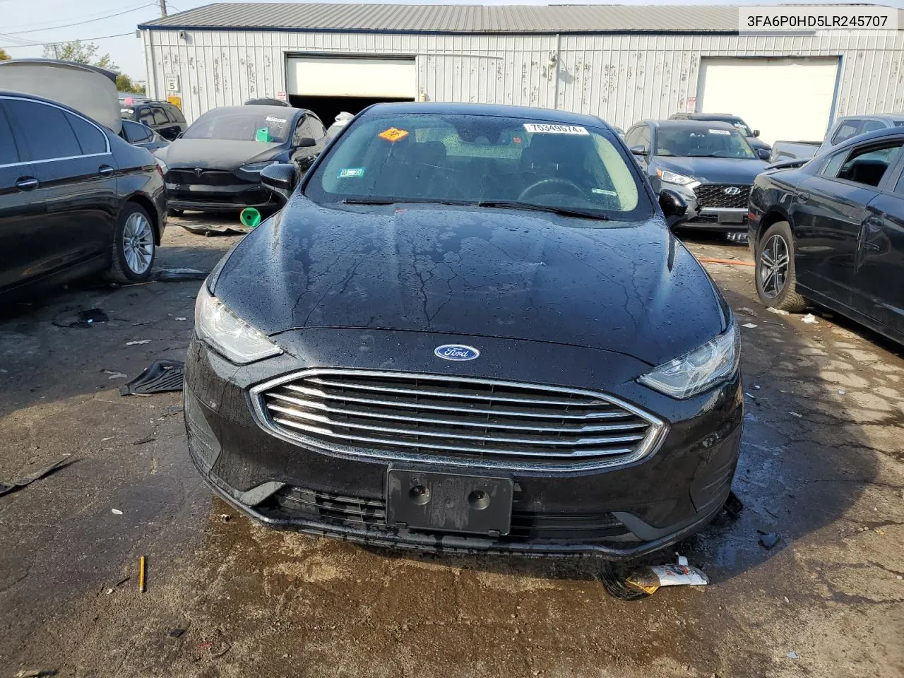 2020 Ford Fusion Se VIN: 3FA6P0HD5LR245707 Lot: 75349574