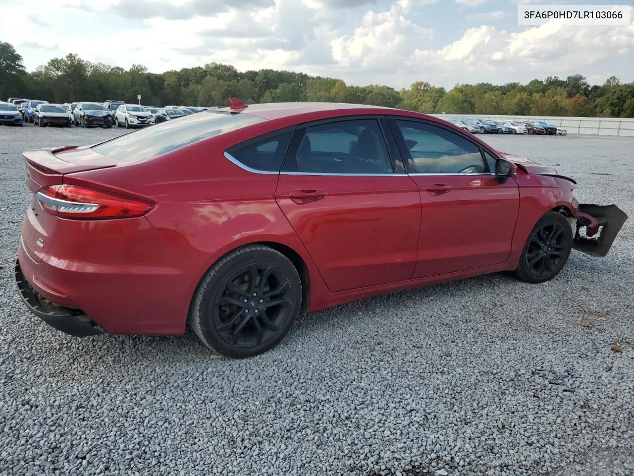 2020 Ford Fusion Se VIN: 3FA6P0HD7LR103066 Lot: 75727134