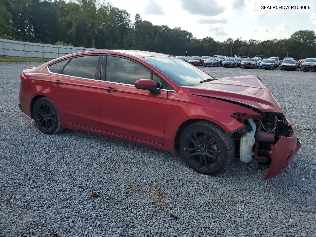 2020 Ford Fusion Se VIN: 3FA6P0HD7LR103066 Lot: 75727134